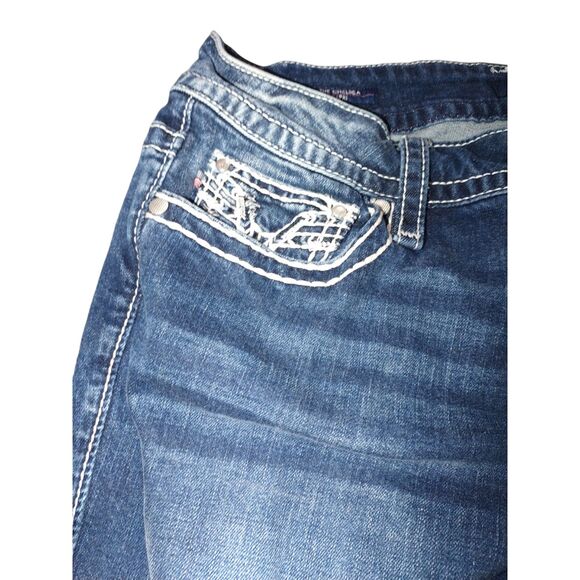 Vigoss The Chelsea Capris Womens 13/14 Blue Denim Grandmacore Westerncore Casual - Picture 2 of 9